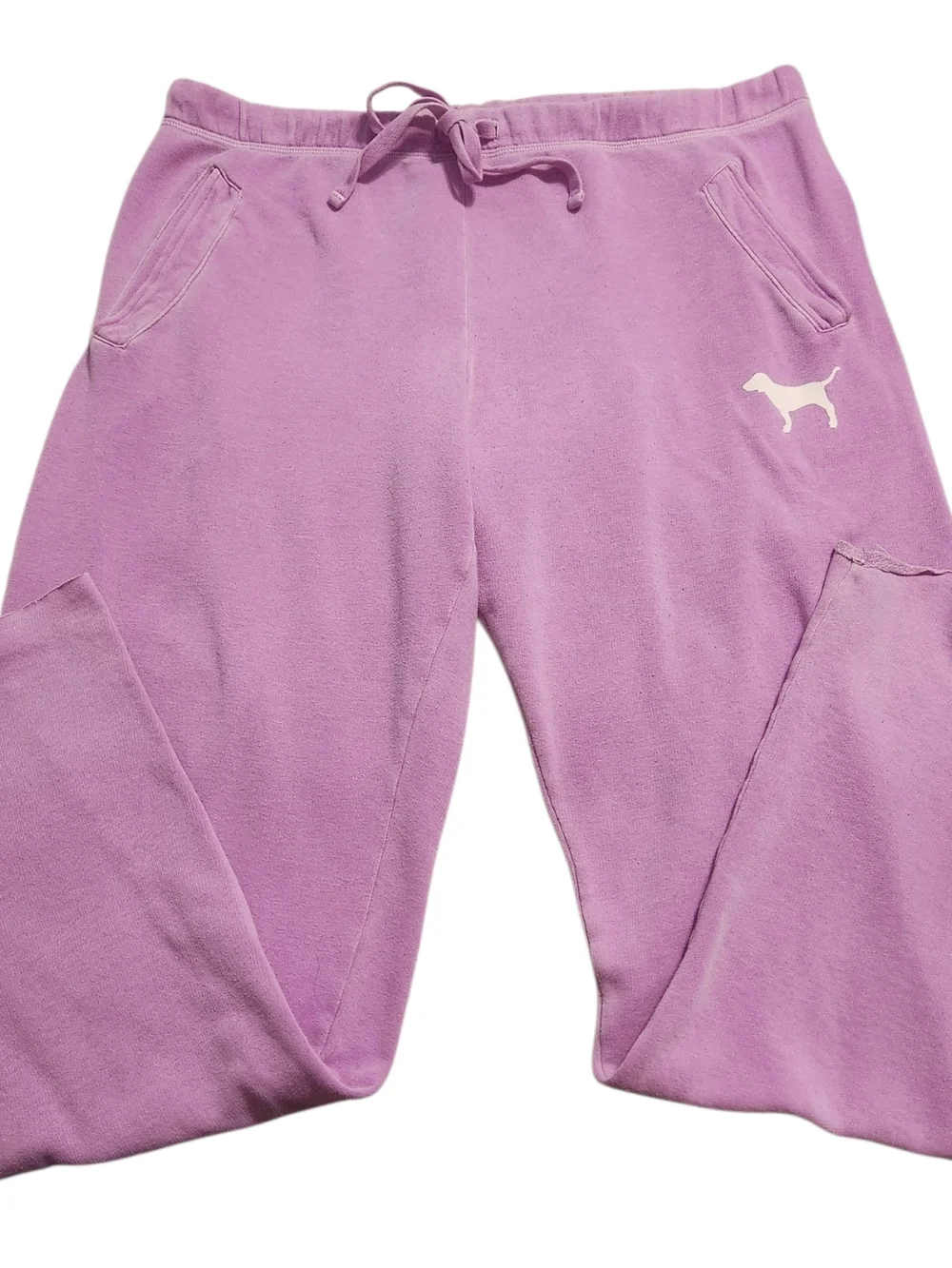 PINK Victoria's Secret Lavender Y2K Wide Leg Sweatpants, Womens, Oversized Large - Picture 1 of 7